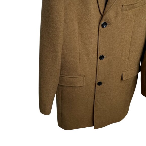 J.Crew Thompson Camel Wool Blend Topcoat Jacket Size 42 Men’s - Picture 14 of 14